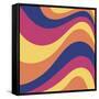 Groovy Waves-Andrea Buenfil-Framed Stretched Canvas