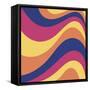 Groovy Waves-Andrea Buenfil-Framed Stretched Canvas