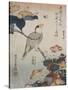 Gros-bec et mirabilis-Katsushika Hokusai-Stretched Canvas