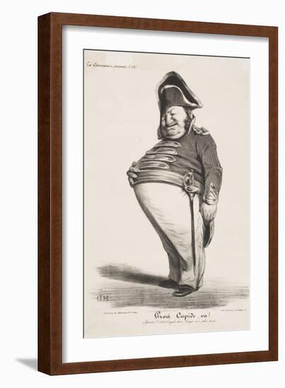 Gros Cupide, Va!-Honore Daumier-Framed Giclee Print