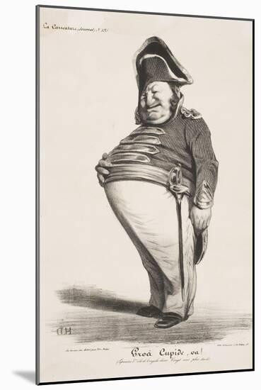 Gros Cupide, Va!-Honore Daumier-Mounted Giclee Print