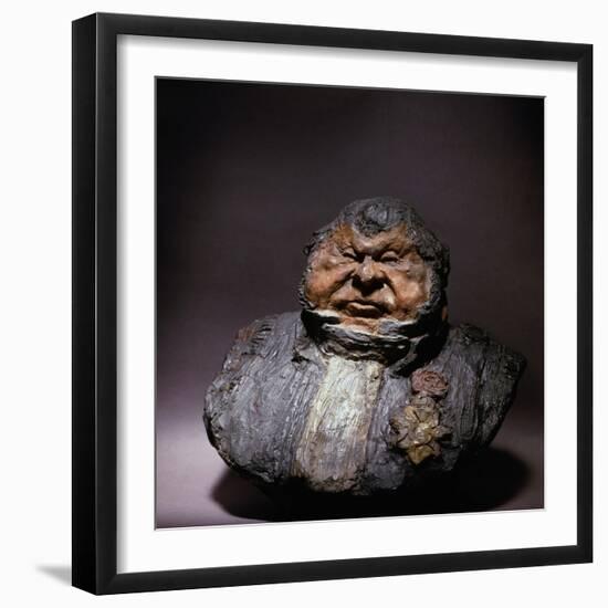 Gros, Gras, et Satisfait-Honore Daumier-Framed Giclee Print