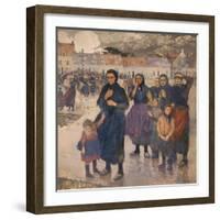 Gros temps au large, matelotes d'Etaples-Jules Adler-Framed Giclee Print