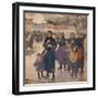 Gros temps au large, matelotes d'Etaples-Jules Adler-Framed Giclee Print