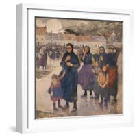 Gros temps au large, matelotes d'Etaples-Jules Adler-Framed Giclee Print