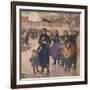 Gros temps au large, matelotes d'Etaples-Jules Adler-Framed Giclee Print