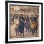 Gros temps au large, matelotes d'Etaples-Jules Adler-Framed Giclee Print