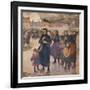 Gros temps au large, matelotes d'Etaples-Jules Adler-Framed Giclee Print