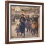 Gros temps au large, matelotes d'Etaples-Jules Adler-Framed Giclee Print