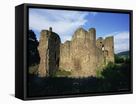 Grosmont, Ruined 13th Century Castle, Grosmont, Monmouthshire, Wales, United Kingdom-Jean Brooks-Framed Stretched Canvas