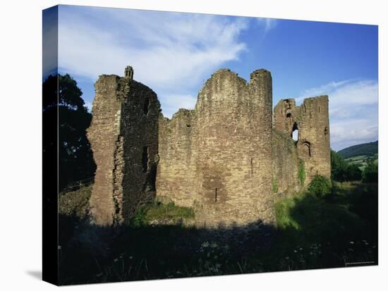 Grosmont, Ruined 13th Century Castle, Grosmont, Monmouthshire, Wales, United Kingdom-Jean Brooks-Stretched Canvas