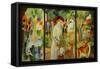 Grosser Zoologischer Garten Canvas.-August Macke-Framed Stretched Canvas