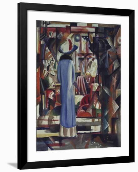 Grosses Helles Schaufenster, 1912-Auguste Macke-Framed Giclee Print