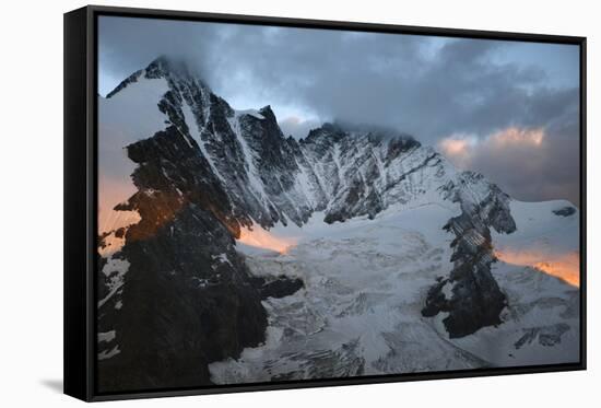 Grossglockner Mountain at Dawn, Hohe Tauern National Park, Austria, July 2008-Lesniewski-Framed Stretched Canvas