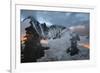 Grossglockner Mountain at Dawn, Hohe Tauern National Park, Austria, July 2008-Lesniewski-Framed Photographic Print