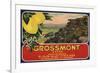 Grossmont Brand - El Cajon, California - Citrus Crate Label-Lantern Press-Framed Premium Giclee Print