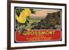 Grossmont Brand - El Cajon, California - Citrus Crate Label-Lantern Press-Framed Premium Giclee Print