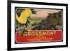 Grossmont Brand - El Cajon, California - Citrus Crate Label-Lantern Press-Framed Premium Giclee Print