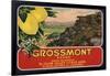 Grossmont Brand - El Cajon, California - Citrus Crate Label-Lantern Press-Framed Art Print