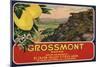 Grossmont Brand - El Cajon, California - Citrus Crate Label-Lantern Press-Mounted Art Print
