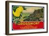 Grossmont Lemon Label - El Cajon, CA-Lantern Press-Framed Art Print