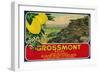 Grossmont Lemon Label - El Cajon, CA-Lantern Press-Framed Art Print