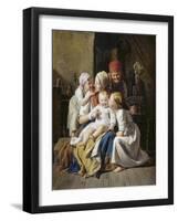 Großmutterfreuden. 1852-Ferdinand Georg Waldmüller-Framed Giclee Print