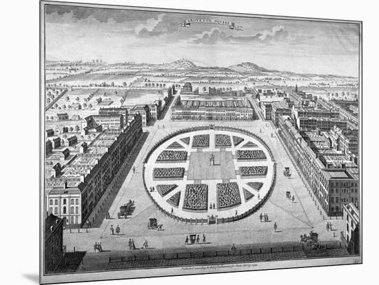 Grosvenor Square, Westminster, London, 1754-null-Mounted Giclee Print
