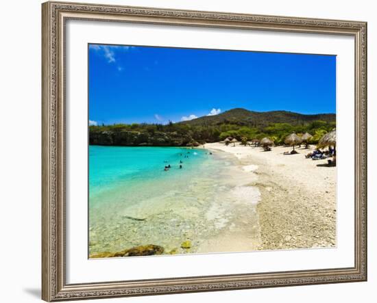 Grote Knip Beach, Curacao, Netherlands Antilles, West Indies, Caribbean, Central America-Michael DeFreitas-Framed Photographic Print