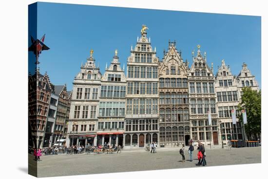 Grote Markt Guildhalls, Antwerp, Belgium, Europe-Carlo Morucchio-Stretched Canvas