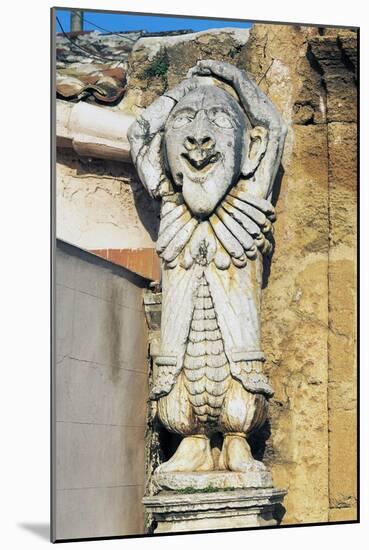 Grotesque Figures at Entrance to Park of Villa Palagonia, Bagheria, Sicily, Italy-null-Mounted Giclee Print