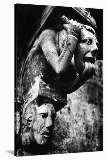 Grotesque Figures, the Chapter House, Lincoln Cathedral, Lincolnshire, England-Simon Marsden-Stretched Canvas