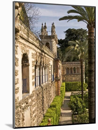 Grotesque Gallery in Reales Alcazares Gardens (Alcazar Palace Gardens), Seville, Spain-Guy Thouvenin-Mounted Photographic Print