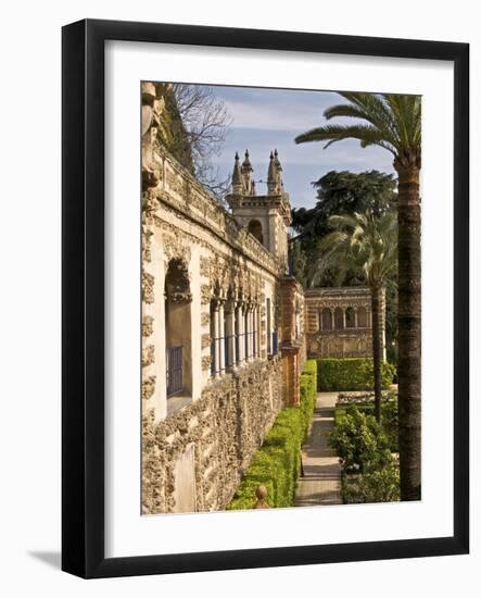 Grotesque Gallery in Reales Alcazares Gardens (Alcazar Palace Gardens), Seville, Spain-Guy Thouvenin-Framed Photographic Print
