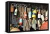 Groton, Connecticut - Buoys-Lantern Press-Framed Stretched Canvas