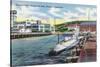 Groton, Connecticut - General View of the Submarine Base-Lantern Press-Stretched Canvas