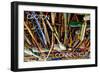 Groton, Connecticut - Paddles-Lantern Press-Framed Art Print