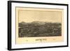 Groton, Massachusetts - Panoramic Map-Lantern Press-Framed Art Print