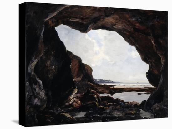 Grotto of Ris, Douarnenez, 1876-Emmanuel Lansyer-Stretched Canvas