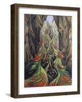 Grotto with Blazing River II, Ca 1900-Hermann Obrist-Framed Giclee Print