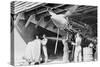 Ground Crews of American Air Forces Keep the Engines Tuned Up for the Flying Tigers.-Farm Security Administration-Stretched Canvas