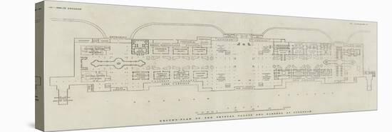 Ground-Plan of the Crystal Palace and Gardens, at Sydenham-null-Stretched Canvas