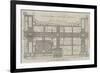 Ground Plan of the International Exhibition Building-John Dower-Framed Giclee Print