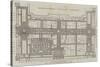 Ground Plan of the International Exhibition Building-John Dower-Stretched Canvas