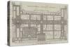 Ground Plan of the International Exhibition Building-John Dower-Stretched Canvas