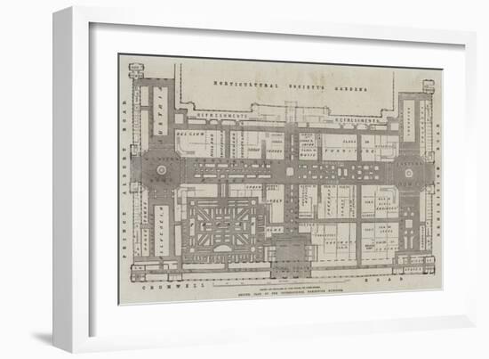 Ground Plan of the International Exhibition Building-John Dower-Framed Giclee Print