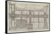 Ground Plan of the International Exhibition Building-John Dower-Framed Stretched Canvas