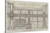 Ground Plan of the International Exhibition Building-John Dower-Stretched Canvas