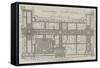 Ground Plan of the International Exhibition Building-John Dower-Framed Stretched Canvas