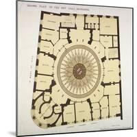 Ground Plan of the New Coal Exchange in Lower Thames Street, City of London, 1849-null-Mounted Giclee Print